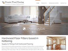 Tablet Screenshot of premierwoodflooring.co.uk